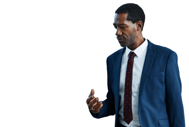 a businessman in a suit